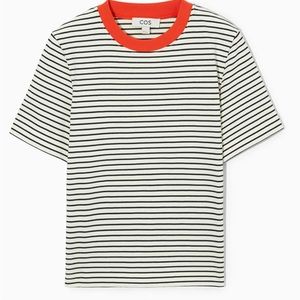 COS Clean Cut T-shirt striped size Large